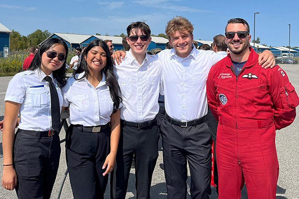 Snowbirds take flight at the Peterborough Airport